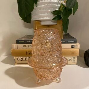 RARE Vintage LE Smith Pink Florescent Fairy Lamp